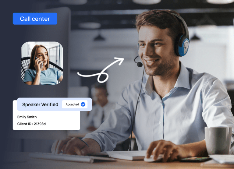 Voice recognition for call center to identify speakers faster