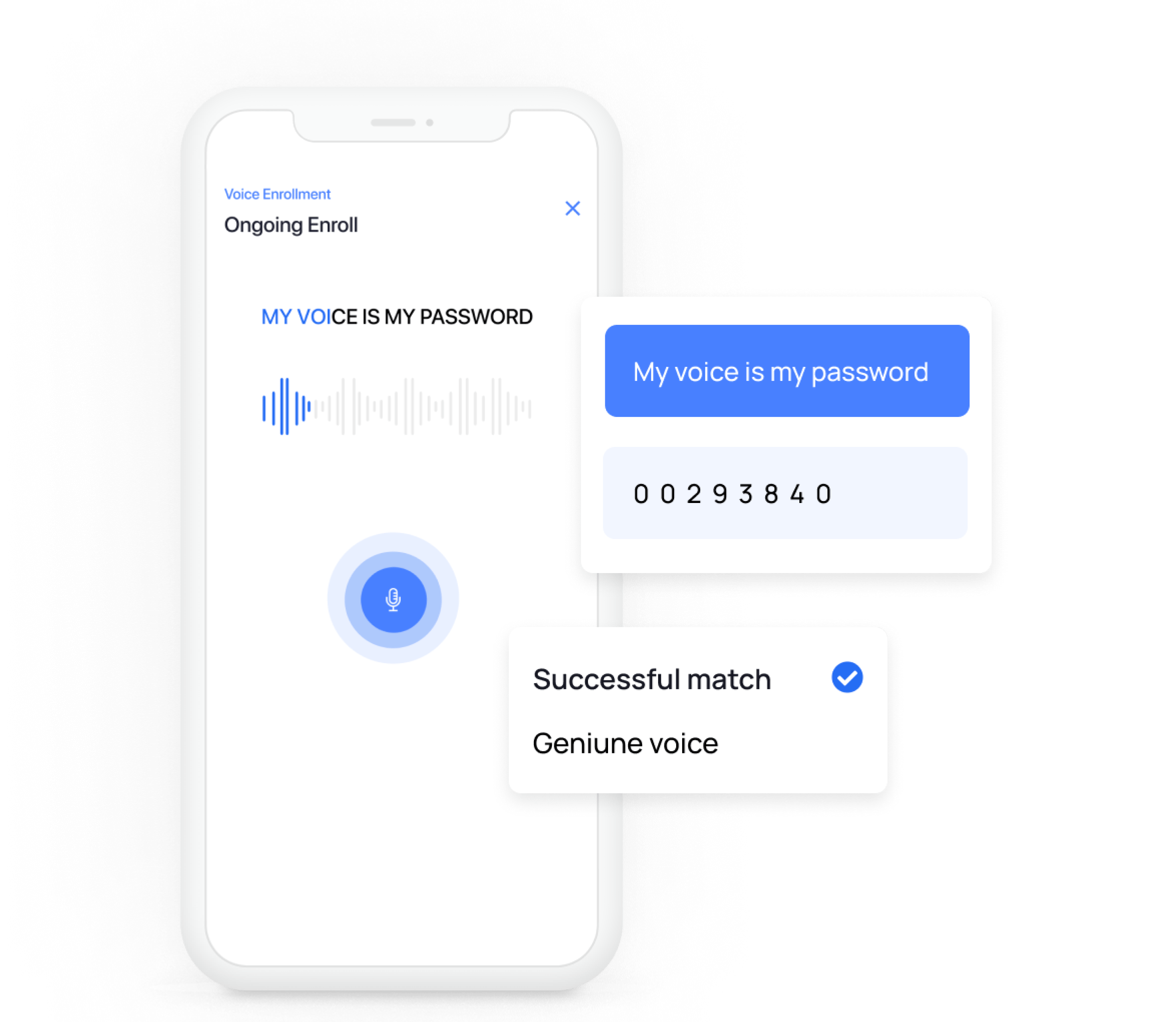 Identity verification using voice recognition