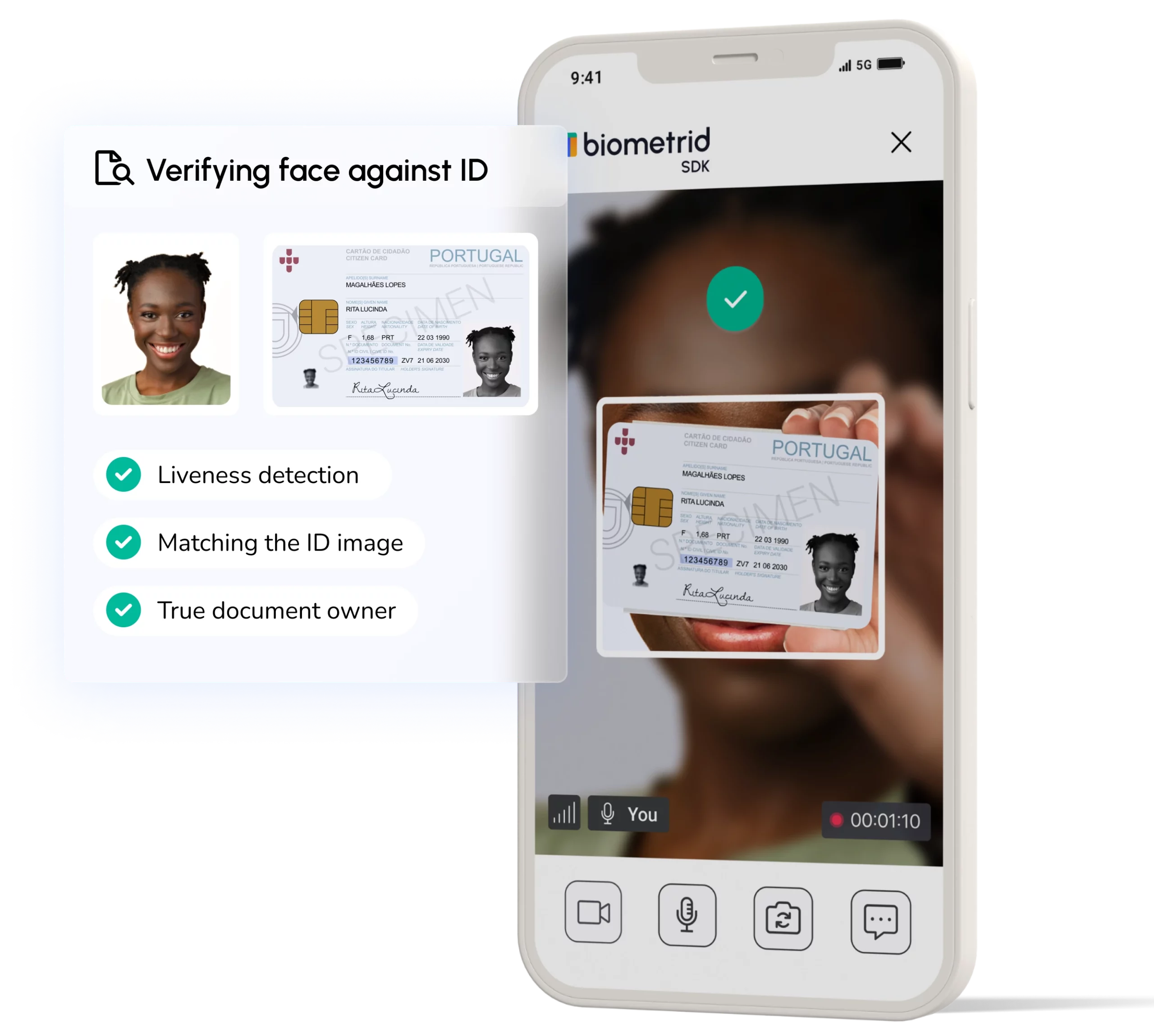 face verification and matching for online identity
