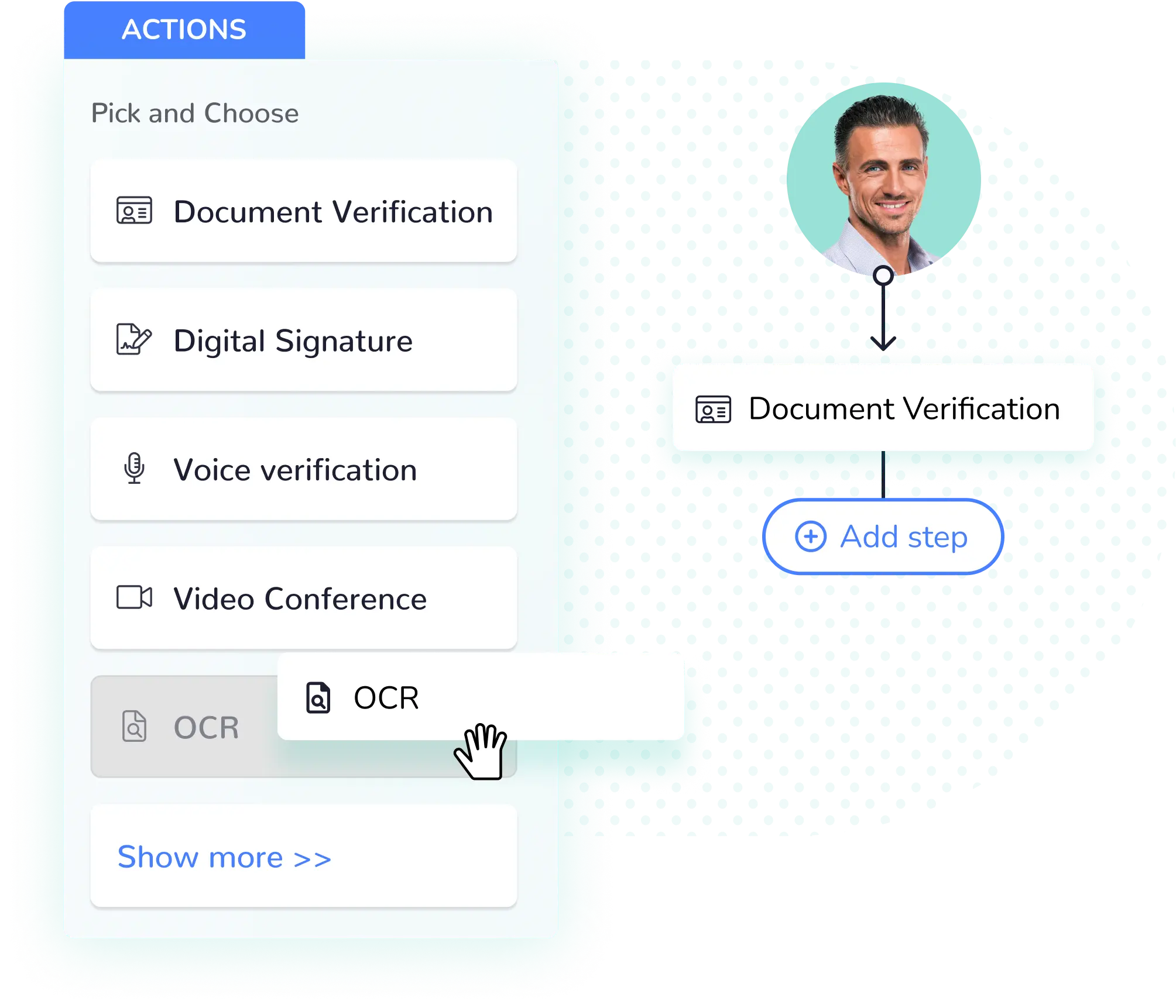 OCR added to user verification flow without code